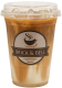 Iced mocha coffee cup